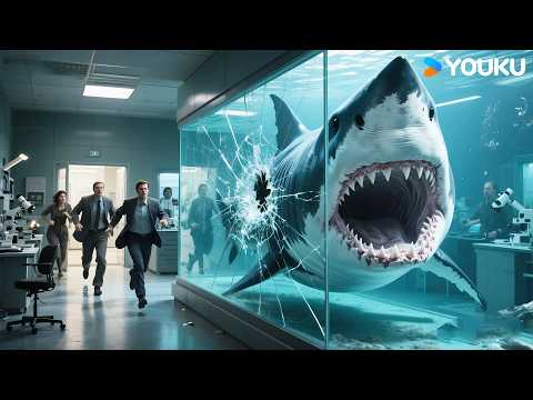👧🦈🎢Girl SWING-SWING - SHARK HIT and FLY! Oh-ho! | Land Shark | YOUKU MONSTER MOVIE