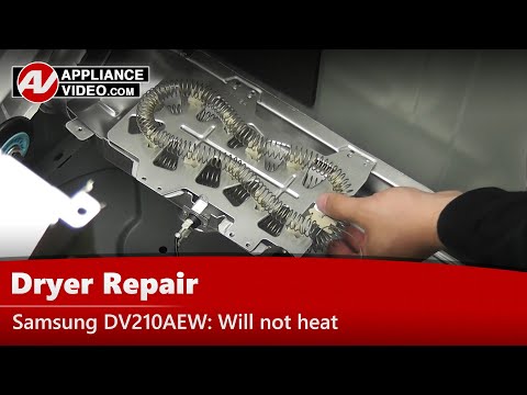 Samsung Dryer not heating - Heater / Element - Removal & Repair -Diagnostic & Troubleshooting