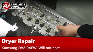 Samsung Dryer Not Heating - Heater / Element Removal & Repair - Diagnostic & Troubleshooting
