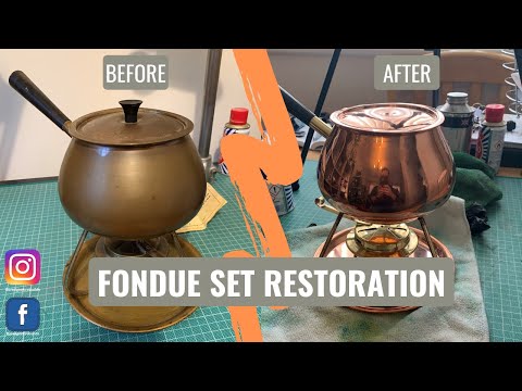 Copper Fondue Set Restoration