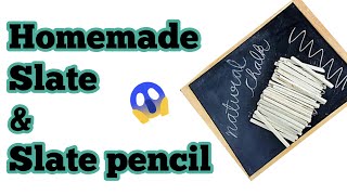 Homemade slate and slate pencil  DIY Slate  DIY Sl
