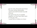 Cowboy Junkies - Hollow as a Bone Lyrics