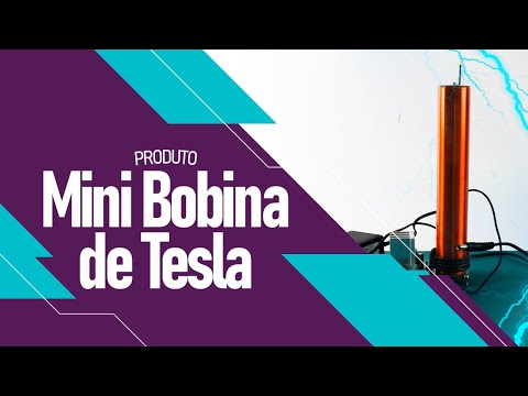 Video - Mini Bobina de Tesla 12V Completa Microtech - Kit Educacional