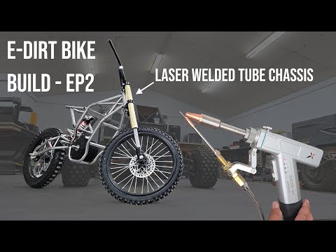 Electric Dirt Bike Build Ep.2 | Chassis & Suspension - Tube Bending - Laser Welding
