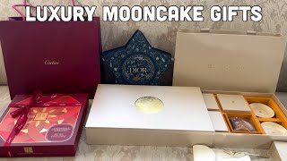 Luxury Mooncakes Unboxing🥮: Cartier Mooncakes, Van Cleef & Arpels Mooncakes, BVLGARI, & Dior Beauty