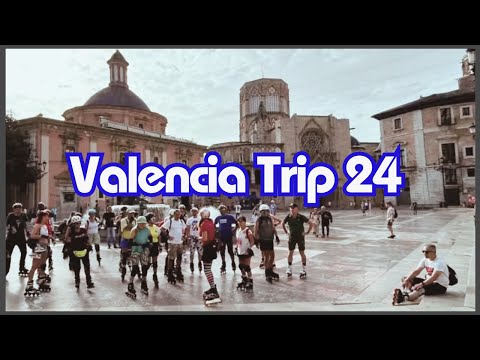Inline & roller skating trip to Valencia Spain with skate skills lessons, slides & street skating.