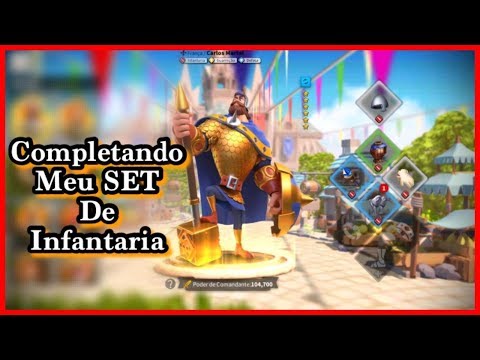 FORJANDO MEUS ITENS DE INFANTARIA | PREPARANDO O CARLOS PARA O KVK - RISE OF KINGDOMS.