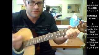 How to play &quot;Everything Falls Apart&quot; by Dog&#39;s Eye View on acoustic guitar