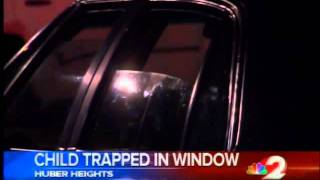 preview picture of video 'Boy's head gets stuck in car window in Huber Heights'