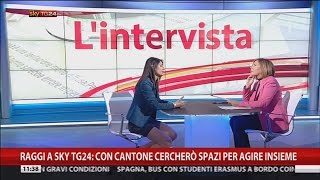 Virginia Raggi M5S a Sky TG24