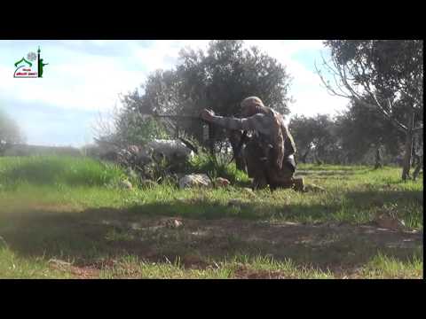 استهداف تحركات قوات النظام في حاجز المدجنة في منطقة كفريا في ريف ادلب بواسطة رشاش بي كي سي من قبل جبهة أنصار الإسلام