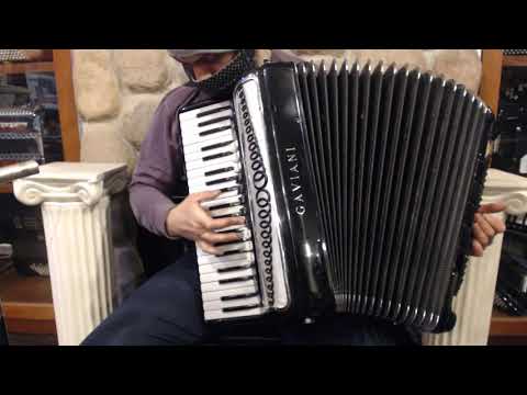 4333 - Black Borsini Gaviani Piano Accordion LMMH 41 120 $1999