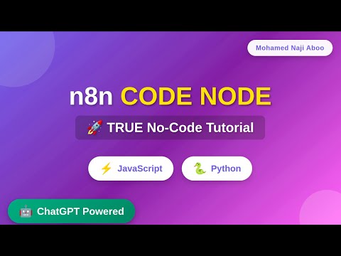 True No Code Master N8n Code Node With Chatgpt Javascript Python Made Easy