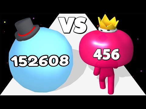 BIG HEAD RUN /vs SLIME HEAD RUN ∞ ASMR Gameplay Android iOS • Number Math Games • Satisfying Games