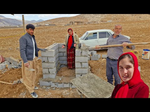 Life in the Mountains: A Pregnant Nomad Woman Builds a House! (Unbelievable!)