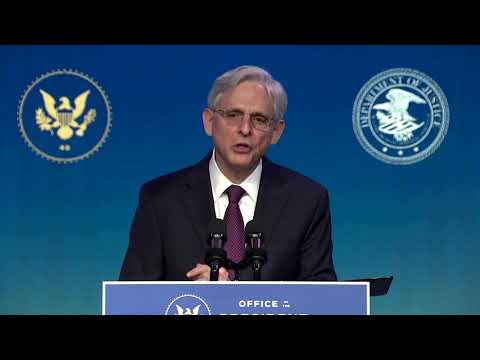 拜登的總檢察長人選誓言 "法律面前人人平等正義 (Biden's AG pick vows 'equal justice under law')