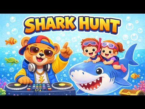Shark Hunt | DJ FUZZY! | Nursery Rhymes + Kids Song