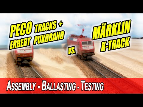 Testing PECO Streamline with Erbert Pukoband vs Märklin K-track