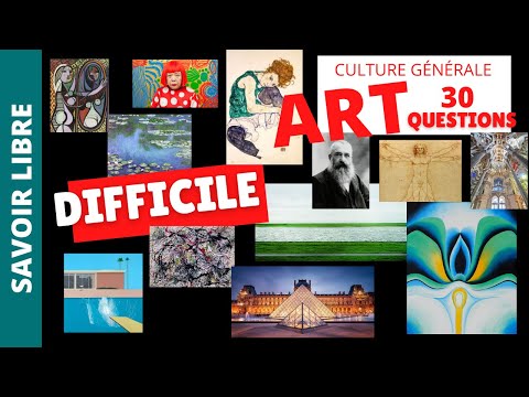 Quiz 30 Questions d'Art en Tout Genre - Difficile