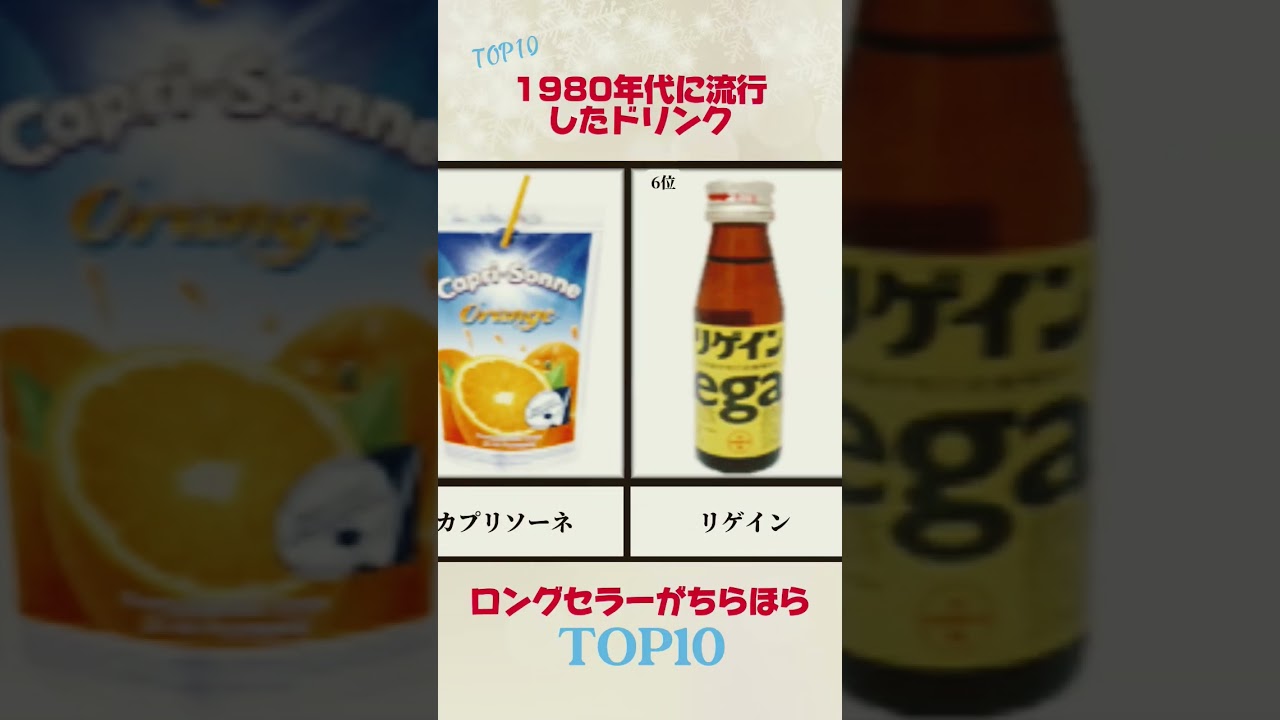 1980年代に流行した飲み物