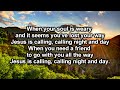 Jesus Is Calling by Hank Williams with lyrics