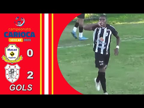 MACAÉ 0X2 AMERICANO - 2ª RODADA - TAÇA SANTOS DUMONT - CARIOCA A2 2023