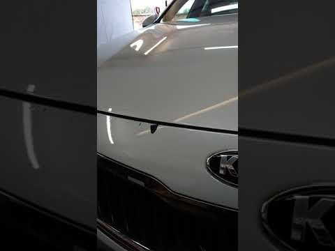 Удаление вмятины на капоте