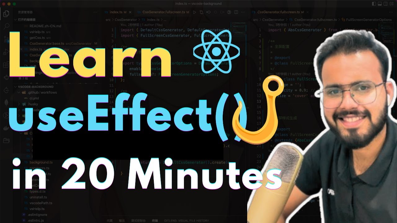 Learn React.js UseEffect Hook in 20 Minute w Real time Example | ReactJS Complete Tutorial 2025 #11