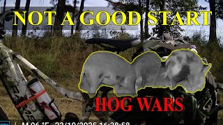 Hog WARS, bad way to start the trip, Trail Side Fix, in the Dark, Mid Drive Motor derailed.