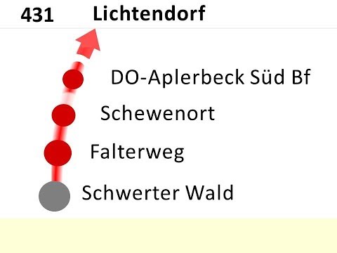 DSW21 Ansagen Bus 431 Schwerter Wald - Lichtendorf