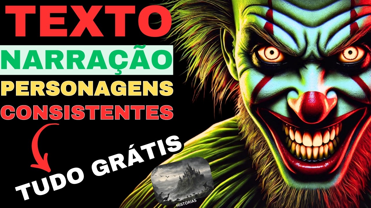Descubra Como Fazer Vídeos de História com Narração e Personagens Consistentes Sem Gastar Nada !