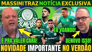 MASSINI TROUXE BAITA NOVIDADE EXCLUSIVA DO PALMEIRAS AGORA NESSA TERÇA.