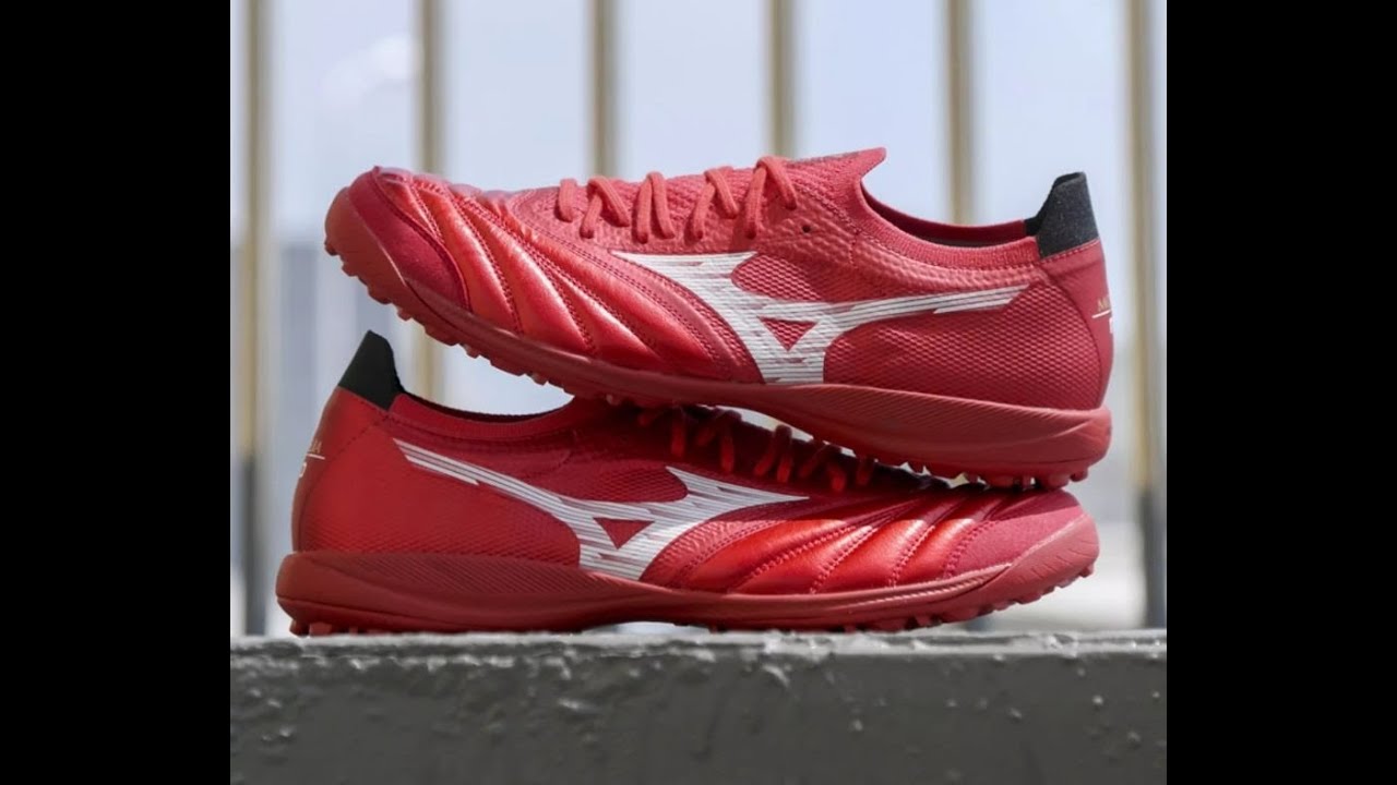 Giày Bóng Đá Mizuno Morelia Neo Sala Beta Japan TF Red Ruby  Q1GB254060