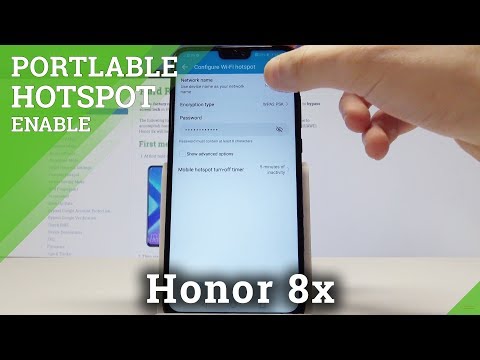How to Create Portable Hotspot on Honor 8x - Share Wi-Fi / Set Up Mobile Hotspot