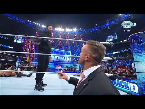 Roman Reigns ataca a Randy Orton y firma contrato para Royal Rumble  - Smackdown 19/01/2024 Español