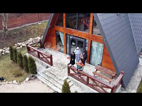 4k Ultra HD Video Campulung Muscel Romania A Frame Chalet #travel #djimavicmini #mountains