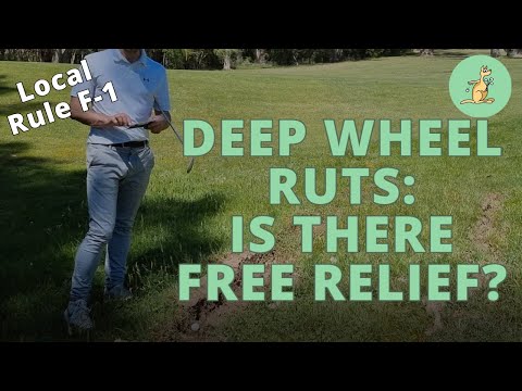 DEEP WHEEL MARKS: Is there free relief? - Golf Rules Explained