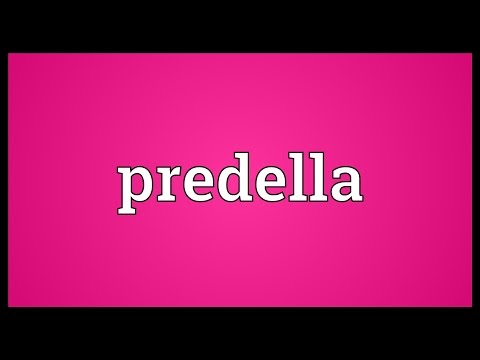 Predella Meaning