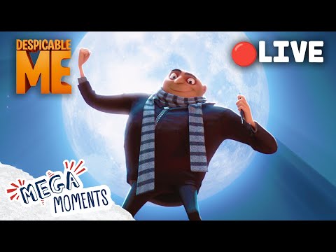 LIVE 🔴 |  24/7 | Gru’s Greatest Heist!  🌕🥷| Despicable Me 1 - 3 | Extended Previews | Mega Moments