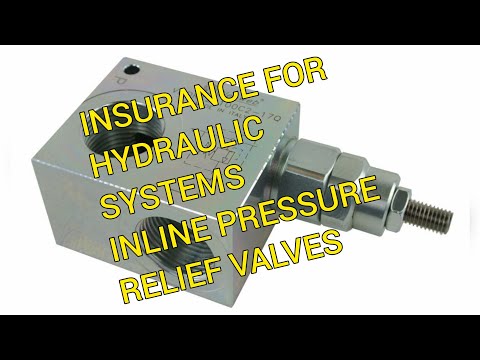 How an In Line Pressure Relief Valve is like Insurance for a Hydraulic Circuit or System.