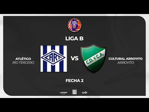 LIGA B – FECHA 2 – CLUB ATLÉTICO RÍO TERCERO 77 – CLUB DEPORTIVO Y CULTURAL ARROYITO 56