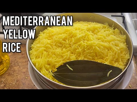 Mediterranean yellow rice | Basmati rice recipe | how to cook basmati rice | Turmeric Rice