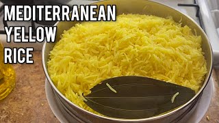 Mediterranean yellow rice | Turmeric Rice | Basmati rice recipe | how to cook basmati rice