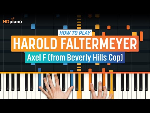 How to Play "Axel F" (Beverly Hills Cop) by Harold Faltermeyer | HDpiano (Part 1) Piano Tutorial