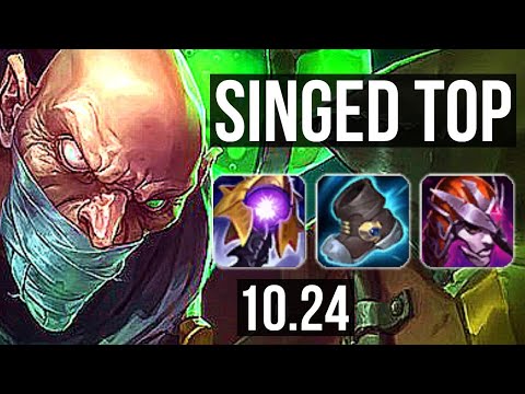 SINGED vs VOLIBEAR (TOP) | Rank 7 Singed, 6/3/16, 500+ games | BR Challenger | v10.24