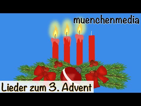 3. Advent, dritte Kerze brennt - Weihnachtslieder deutsch - Kinderlieder deutsch - muenchenmedia
