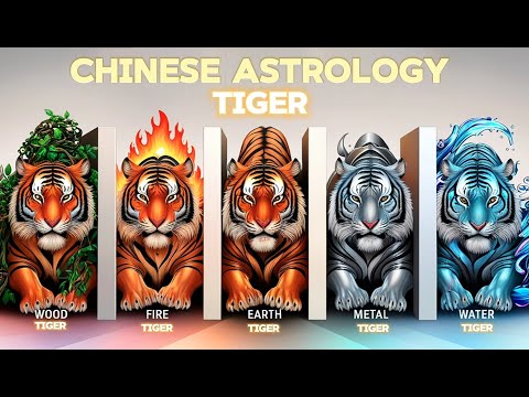 wood, fire, earth, metal, and water Tiger: Chinese Astrology