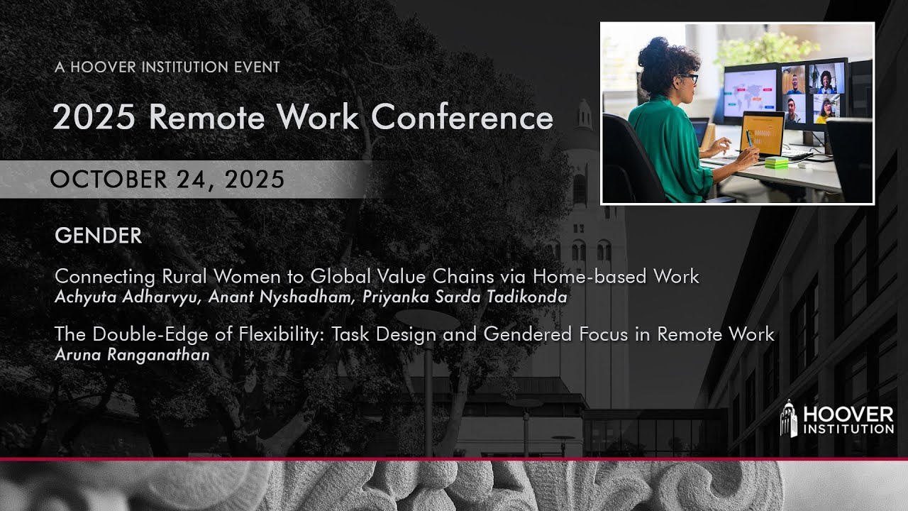 Gender | Remote Work | Hoover Institution