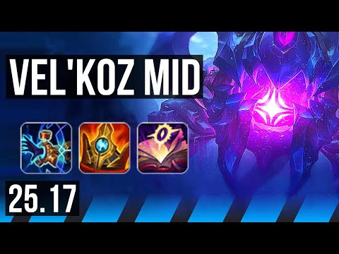 VEL'KOZ vs IRELIA (MID) | Dominating | KR Master | 25.17