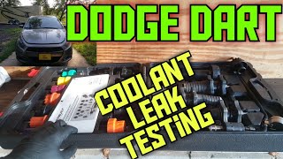 How to use a coolant system pressure tester/checking & locating coolant leaks 2013 Dodge Dart